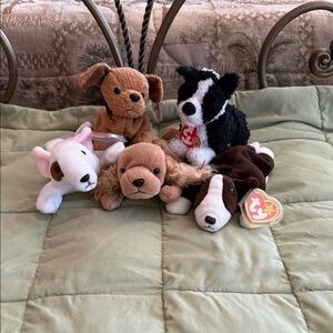 Vintage Ty Beanie Babies dog sets